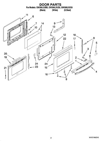 Diagram for GW399LXUB0