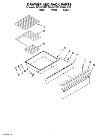 Diagram for GW399LXUB0