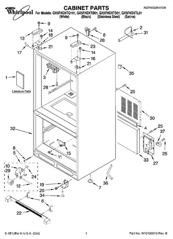 Diagram for GX5FHDXTQ01