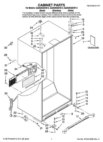 Diagram for GZ2626GEKW13