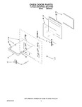 Diagram for 02 - Oven Door Parts