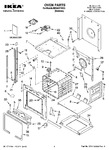 Diagram for 01 - Oven Parts