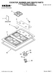 Diagram for 01 - Cooktop, Burner And Grate Parts