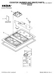 Diagram for 01 - Cooktop, Burner And Grate Parts