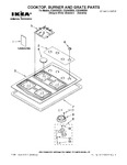 Diagram for 01 - Cooktop, Burner And Grate Parts