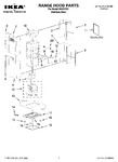 Diagram for 01 - Range Hood Parts