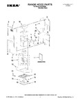 Diagram for 01 - Range Hood Parts