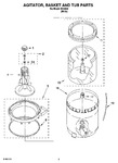 Diagram for 03 - Agitator, Basket And Tub Parts