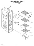 Diagram for 04 - Freezer Liner Parts