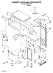 Diagram for 01 - Cabinet Liner And Door Parts