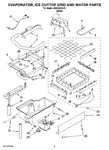 Diagram for 02 - Evaporator, Ice Cutter Grid And Water Parts