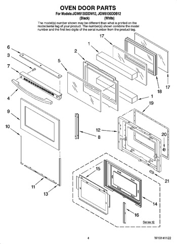 Diagram for JGW8130DDW12