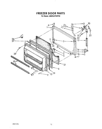 Diagram for JWARG475WP00