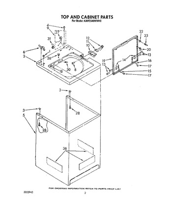 Diagram for KAWE540WWH0