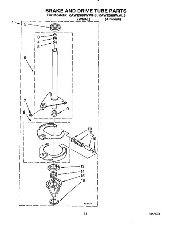 Diagram for KAWE560WAL3