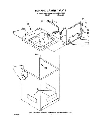 Diagram for KAWE560WWH2