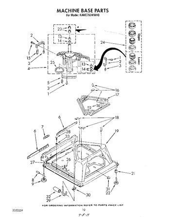 Diagram for KAWE760WAL0