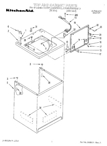 Diagram for KAWL500WAL0