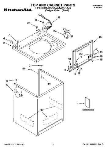 Diagram for KAWS750LQ0