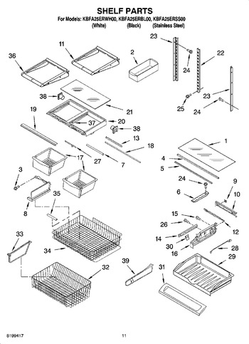 Diagram for KBFA25ERWH00