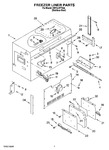 Diagram for 05 - Freezer Liner Parts