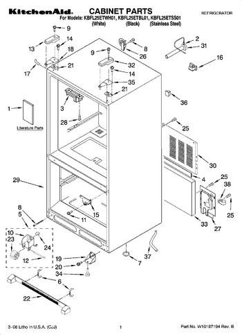 Diagram for KBFL25ETWH01