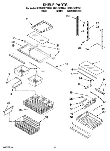 Diagram for KBFL25ETBL01