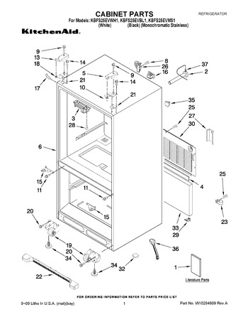 Diagram for KBFS25EVWH1