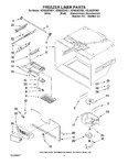 Diagram for 03 - Freezer Liner Parts