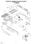 Diagram for 06 - Cooktop, Burner And Grate Parts