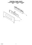 Diagram for 02 - Control Panel Parts