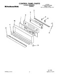 Diagram for 01 - Control Panel, Lit/optional