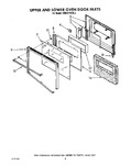 Diagram for 05 - Upper And Lower Oven Door