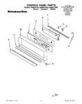 Diagram for 01 - Control Panel, Lit/optional