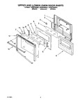 Diagram for 05 - Upper And Lower Oven Door