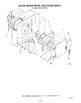 Diagram for 03 - Dryer Front Panel And Door