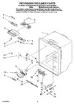 Diagram for 03 - Refrigerator Liner Parts