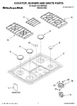 Diagram for 01 - Cooktop, Burner And Grate Parts