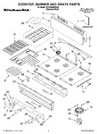 Diagram for 01 - Cooktop, Burner And Grate Parts