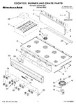 Diagram for 01 - Cooktop, Burner And Grate Parts