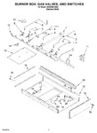 Diagram for 02 - Burner Box, Gas Valves, And Switches