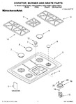 Diagram for 01 - Cooktop, Burner And Grate Parts