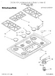 Diagram for 01 - Cooktop, Burner And Grate Parts