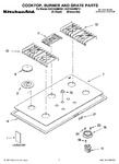 Diagram for 01 - Cooktop, Burner And Grate Parts