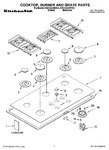 Diagram for 01 - Cooktop, Burner And Grate Parts