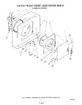 Diagram for 03 - Dryer Front Panel And Door