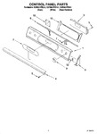 Diagram for 02 - Control Panel Parts