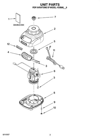 Diagram for KSB580CR0