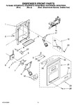 Diagram for 08 - Dispenser Front Parts