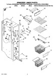 Diagram for 04 - Freezer Liner Parts